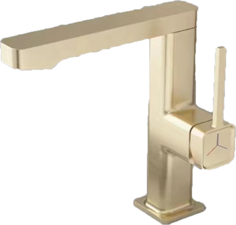 Златен смесител за баня Blandini Yukon S Gold